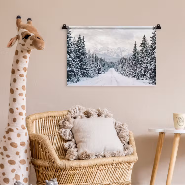 Wandkleed - Weg - Sneeuw - Naaldbos - Winter - Avontuurlijk — 5