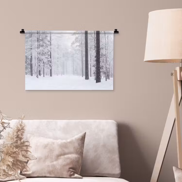 Wandkleed - Bos - Sneeuw - Pad - Winter - Stilte — 2
