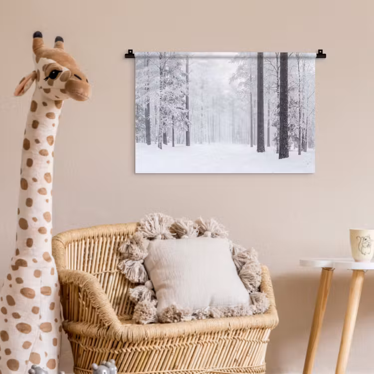 Wandkleed - Bos - Sneeuw - Pad - Winter - Stilte — 5