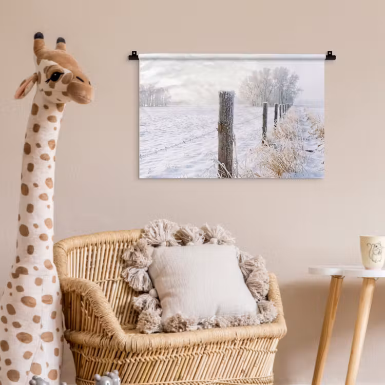 Wandkleed - Hek - Sneeuw - Mist - Platteland - Nostalgisch — 5