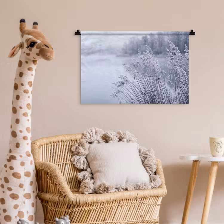 Wandkleed - Riet - Bevroren - Winter - Natuur — 5