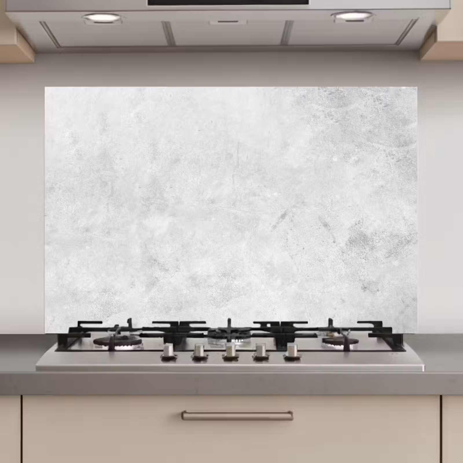 Spatscherm keuken - Zachte Betongloed — 1