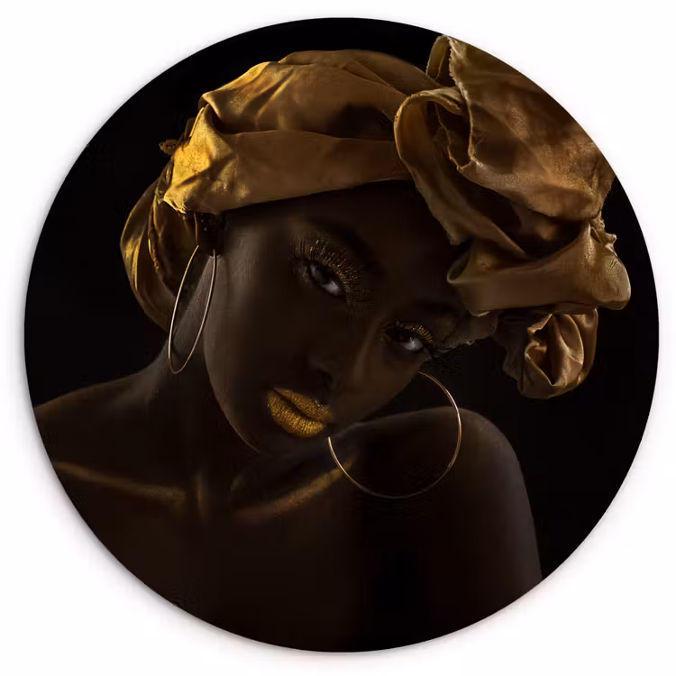 Muurcirkel - Vrouwen - Hoofddoek - Goud - Luxe — 1
