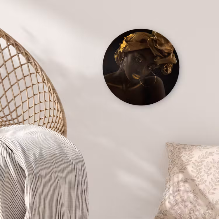 Muurcirkel - Vrouwen - Hoofddoek - Goud - Luxe — 5