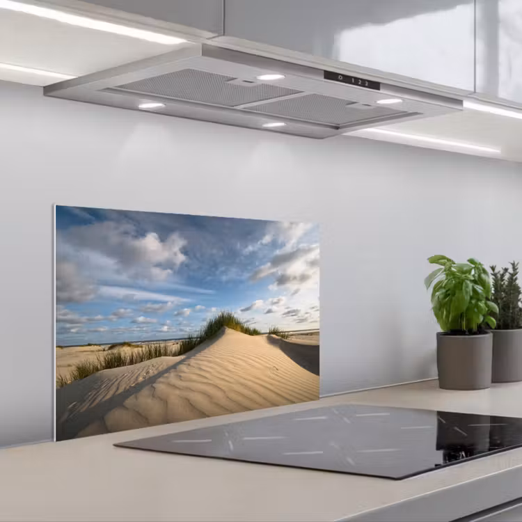 Spatscherm keuken - Strand - Zand - Nederland — 5