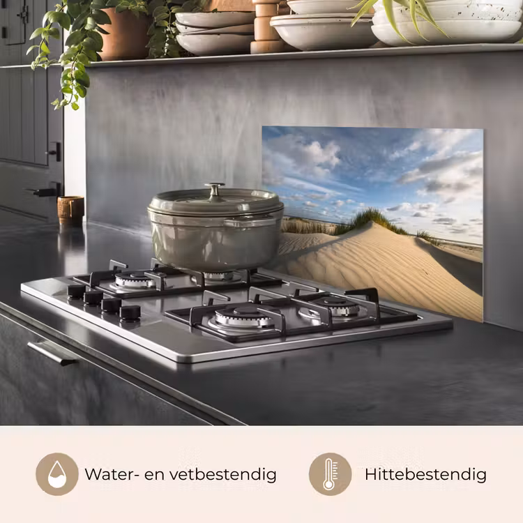 Spatscherm keuken - Strand - Zand - Nederland — 7