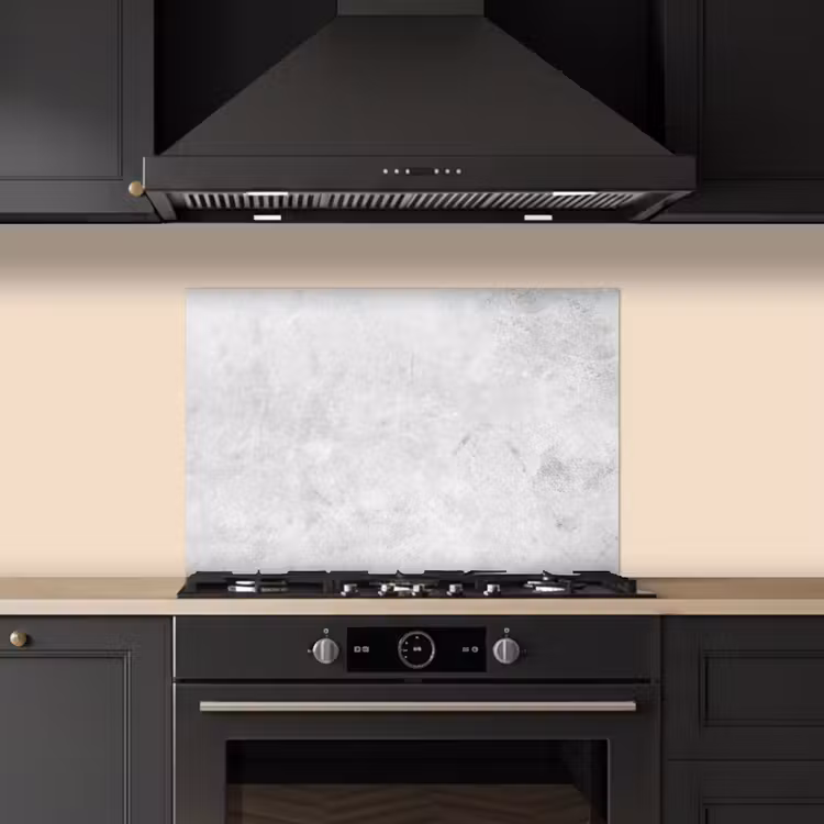 Spatscherm keuken - Marmer - Textuur - Grijs - Marmerlook — 2