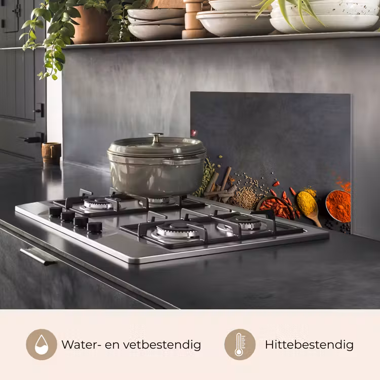 Spatscherm keuken - Kruiden - Eten - Specerijen - Zwart - Paprika - Kaneel — 7