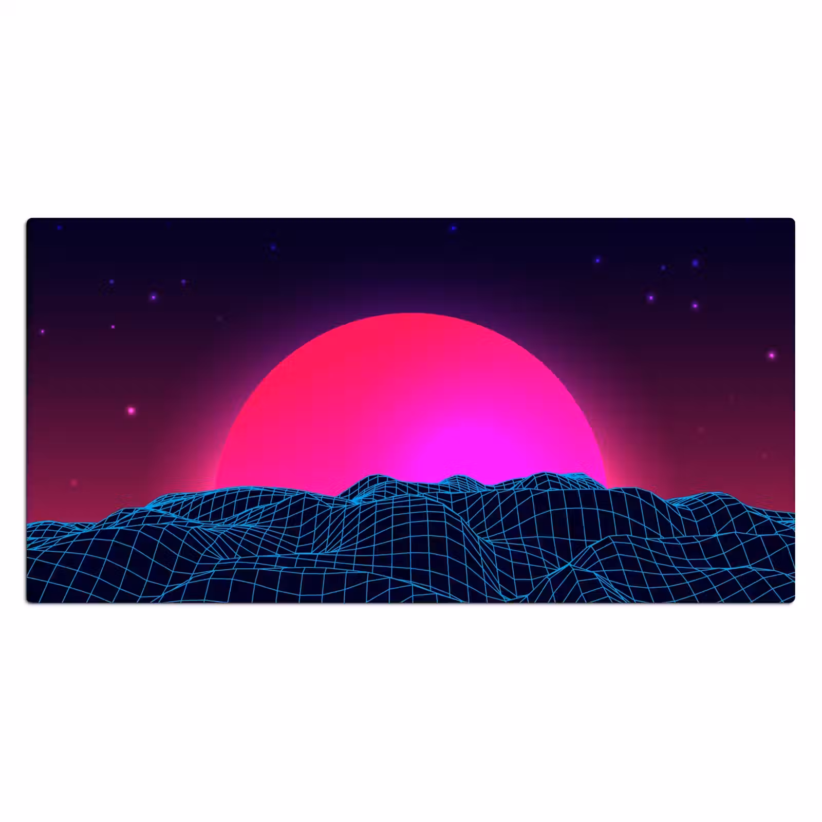 Bureau onderlegger - gaming-neon-landschap — 1