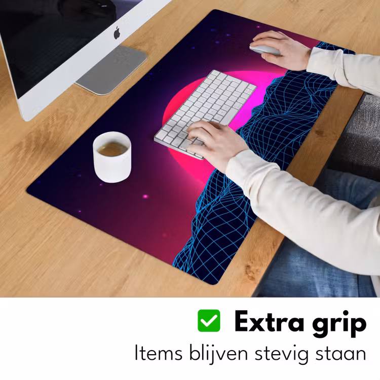Bureau onderlegger - gaming-neon-landschap — 5