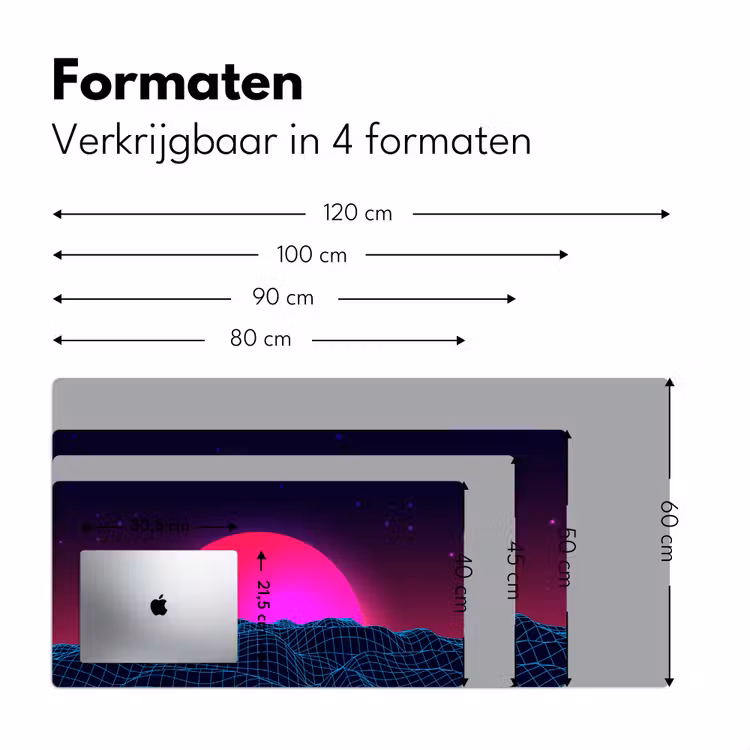 Bureau onderlegger - gaming-neon-landschap — 7