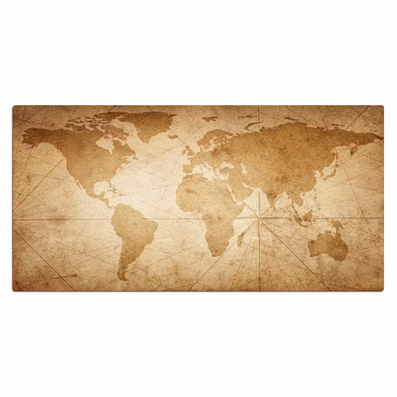 Bureau onderlegger - Wereldkaart - Vintage - Papyrus — 1