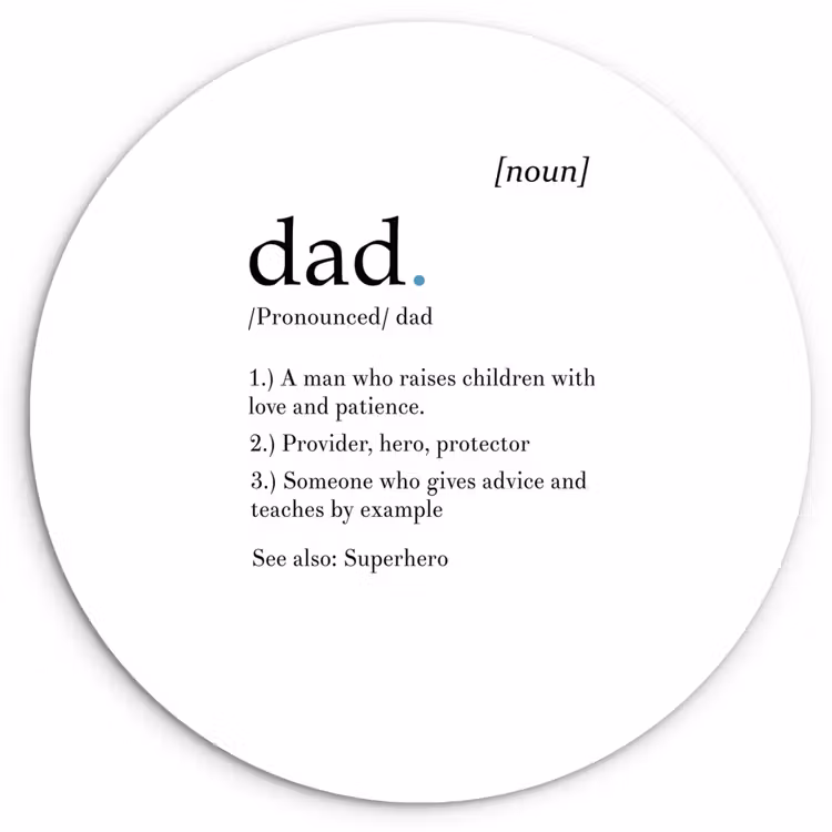 Muurcirkel - Spreuken - Papa definitie - Quotes - Dad — 1