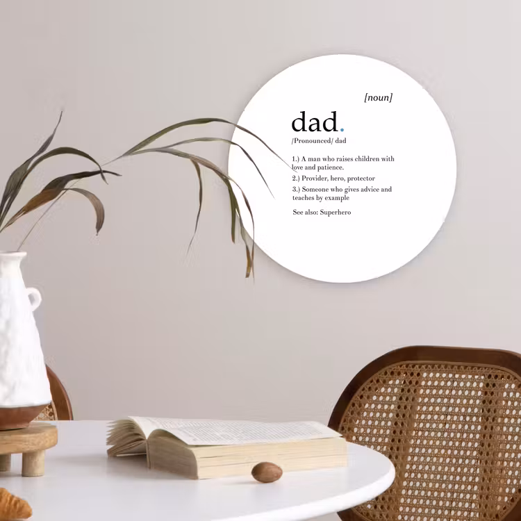 Muurcirkel - Spreuken - Papa definitie - Quotes - Dad — 4