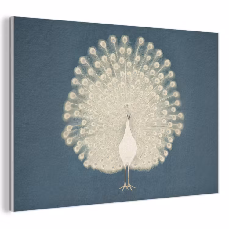 Akoestisch schilderij - Vogel - Blauw - Vintage — 1