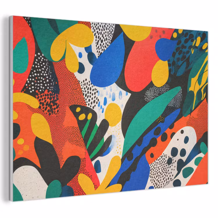 Akoestisch schilderij - Abstract - Planten - Vormen - Kleurrijk — 1