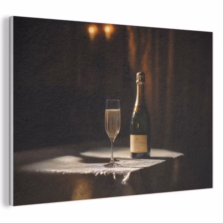Akoestisch schilderij - Prosecco - Bubbels - Sfeervol - Drank — 1