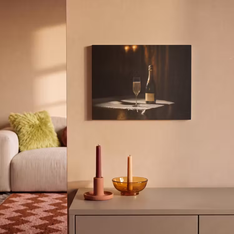Akoestisch schilderij - Prosecco - Bubbels - Sfeervol - Drank — 2