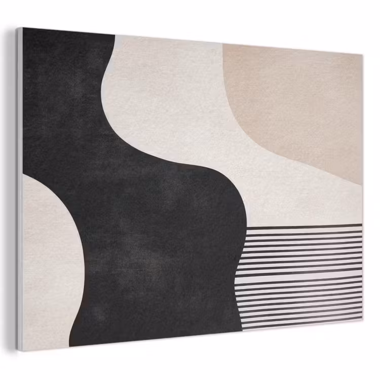 Akoestisch schilderij - Abstract - Japandi - Beige - Modern — 1