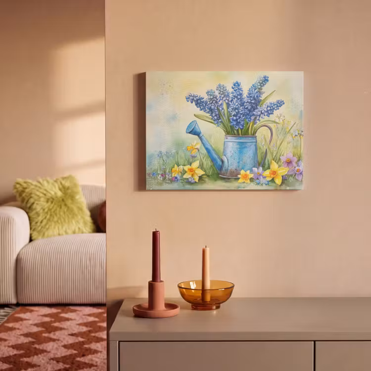 Akoestisch schilderij - Gieter - Lavendel - Bloesems — 2