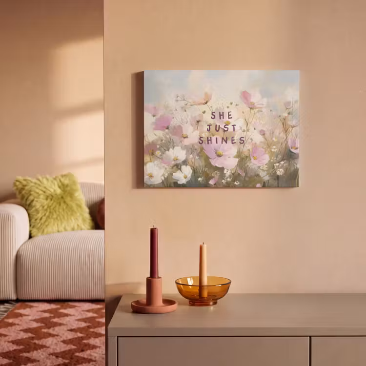 Akoestisch schilderij - Quote - Bloemen - Schilderachtig — 2