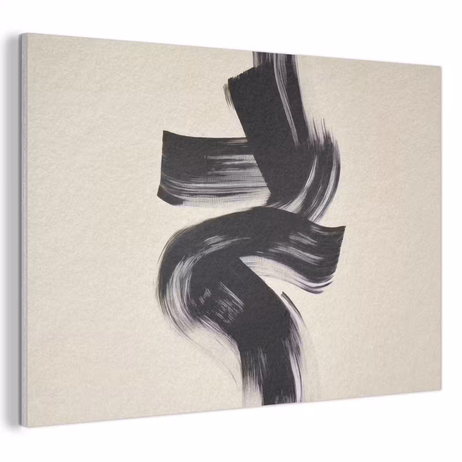 Akoestisch schilderij - Strepen - Zwart - Abstract — 1