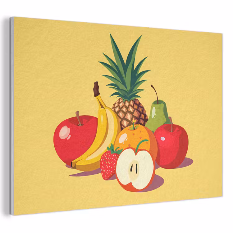 Akoestisch schilderij - Fruit - Illustratie - Kleurrijk — 1