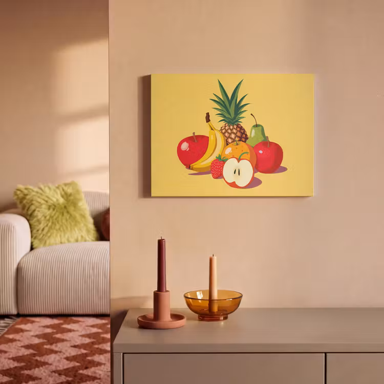 Akoestisch schilderij - Fruit - Illustratie - Kleurrijk — 2
