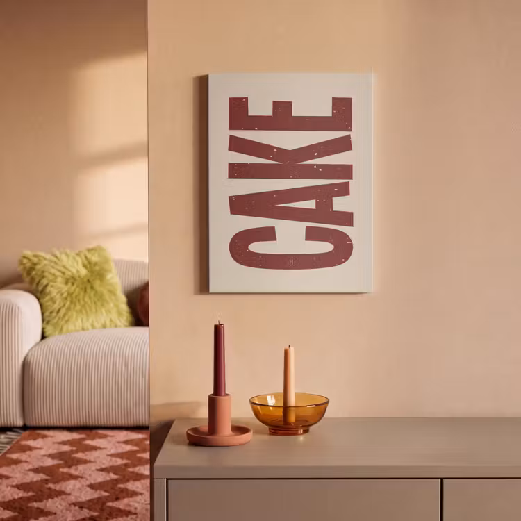 Akoestisch schilderij - Red - Cake - Decoratie - Eten — 2