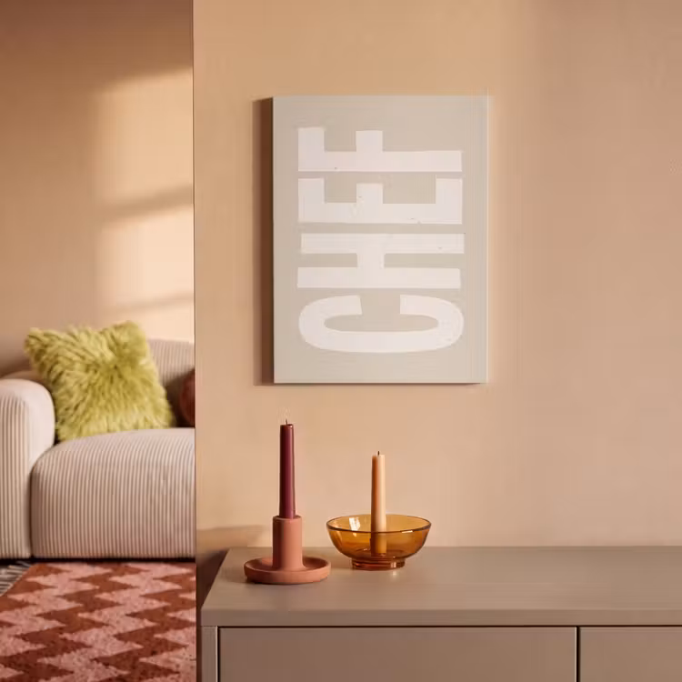 Akoestisch schilderij - Wit - Chef - Decoratie - Japandi — 2