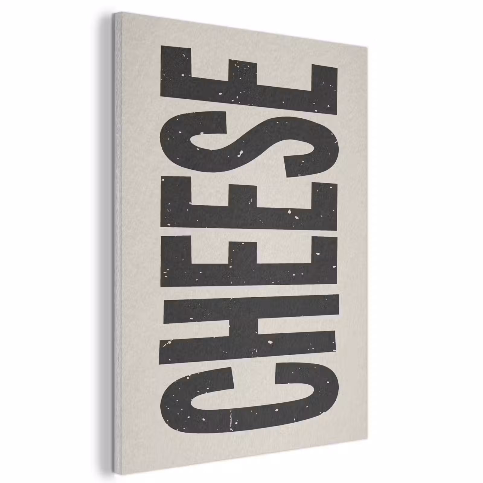 Akoestisch schilderij - Kaas - Decoratie - Beige - Cheese — 1