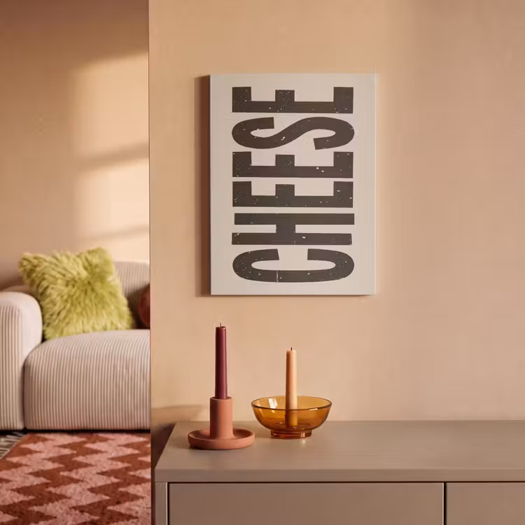 Akoestisch schilderij - Kaas - Decoratie - Beige - Cheese — 2