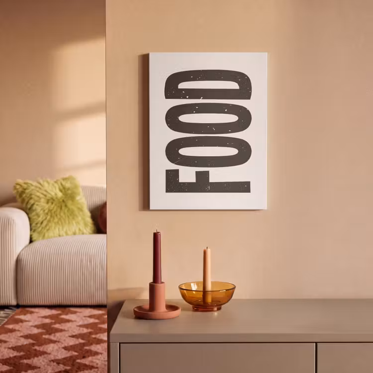 Akoestisch schilderij - Food - Zwart - Wit - Decoratie — 2