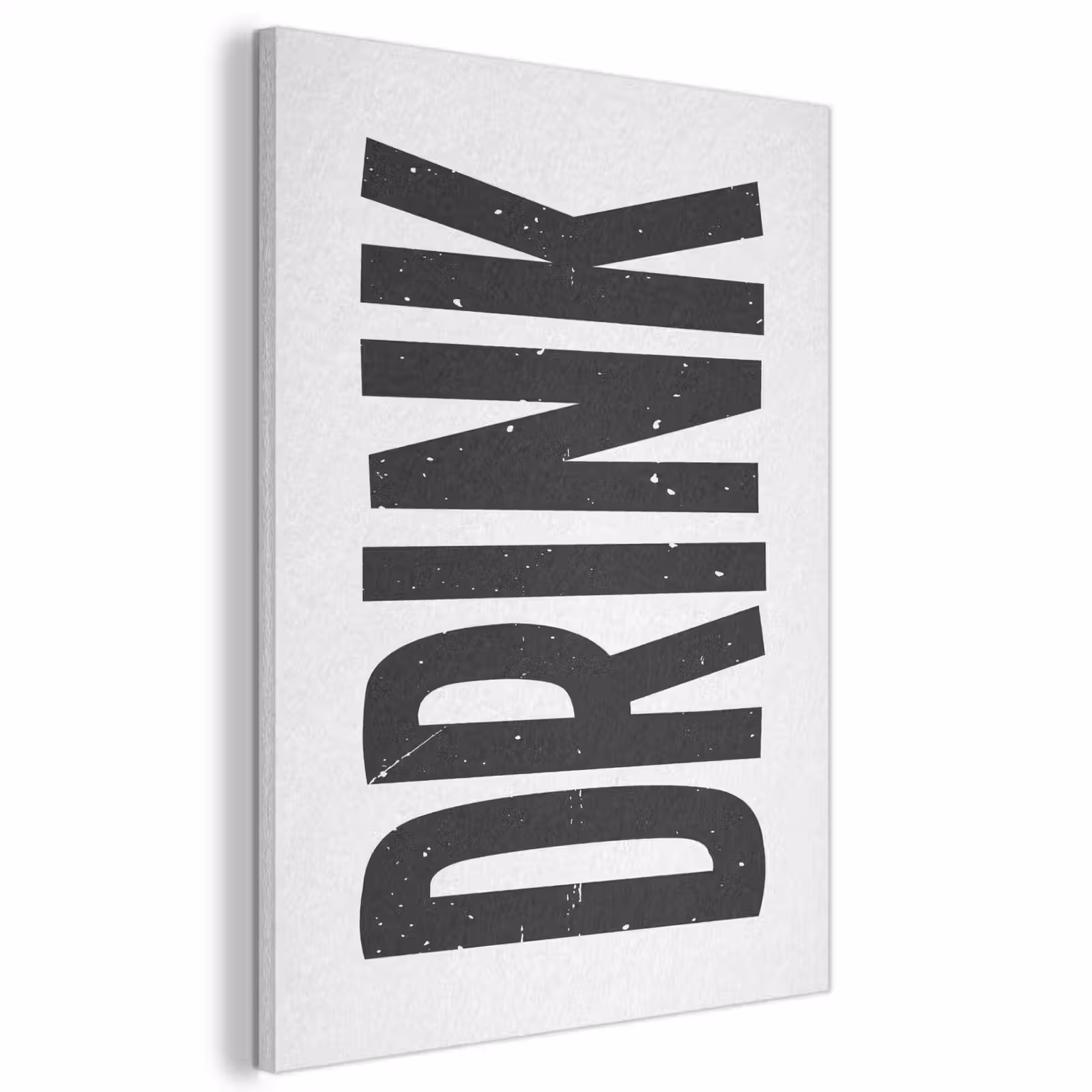 Akoestisch schilderij - Drink - Zwart - Wit - Decoratie — 1