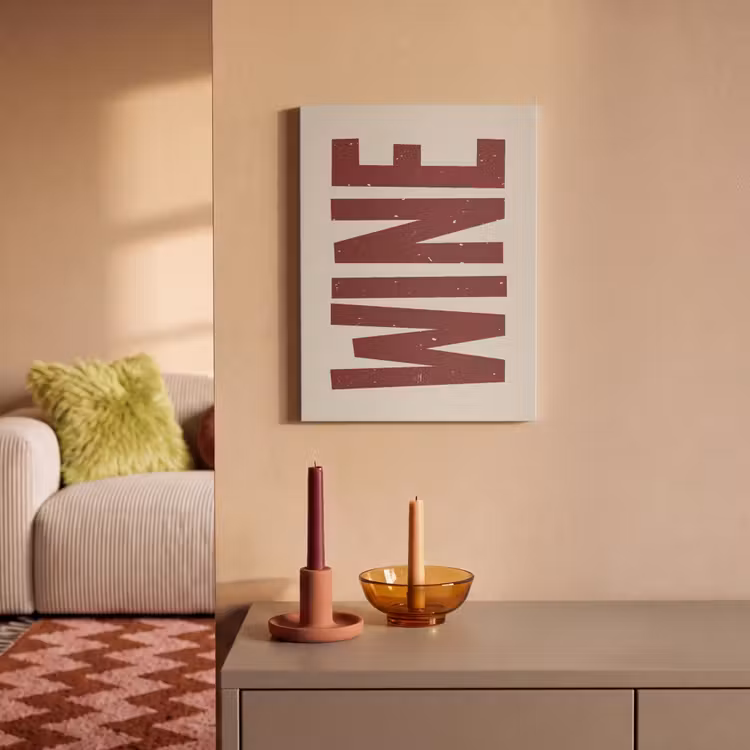 Akoestisch schilderij - Wine - Red - Decoratie - Japandi — 2