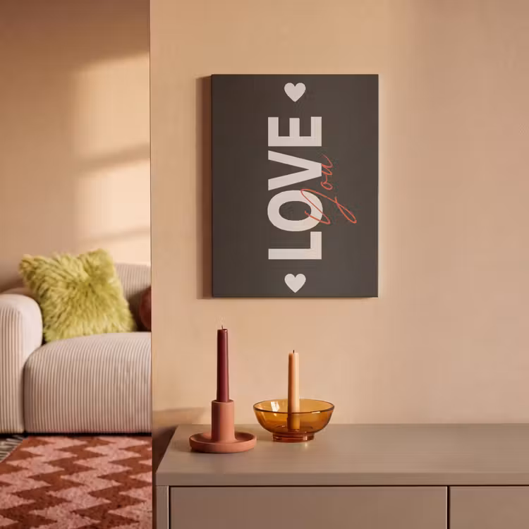 Akoestisch schilderij - Love - Rood - Valentijn — 2