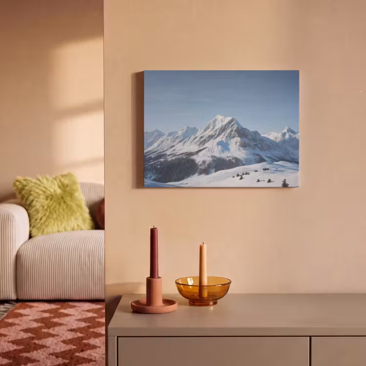 Akoestisch schilderij - Bergen - Sneeuw - Winter — 2