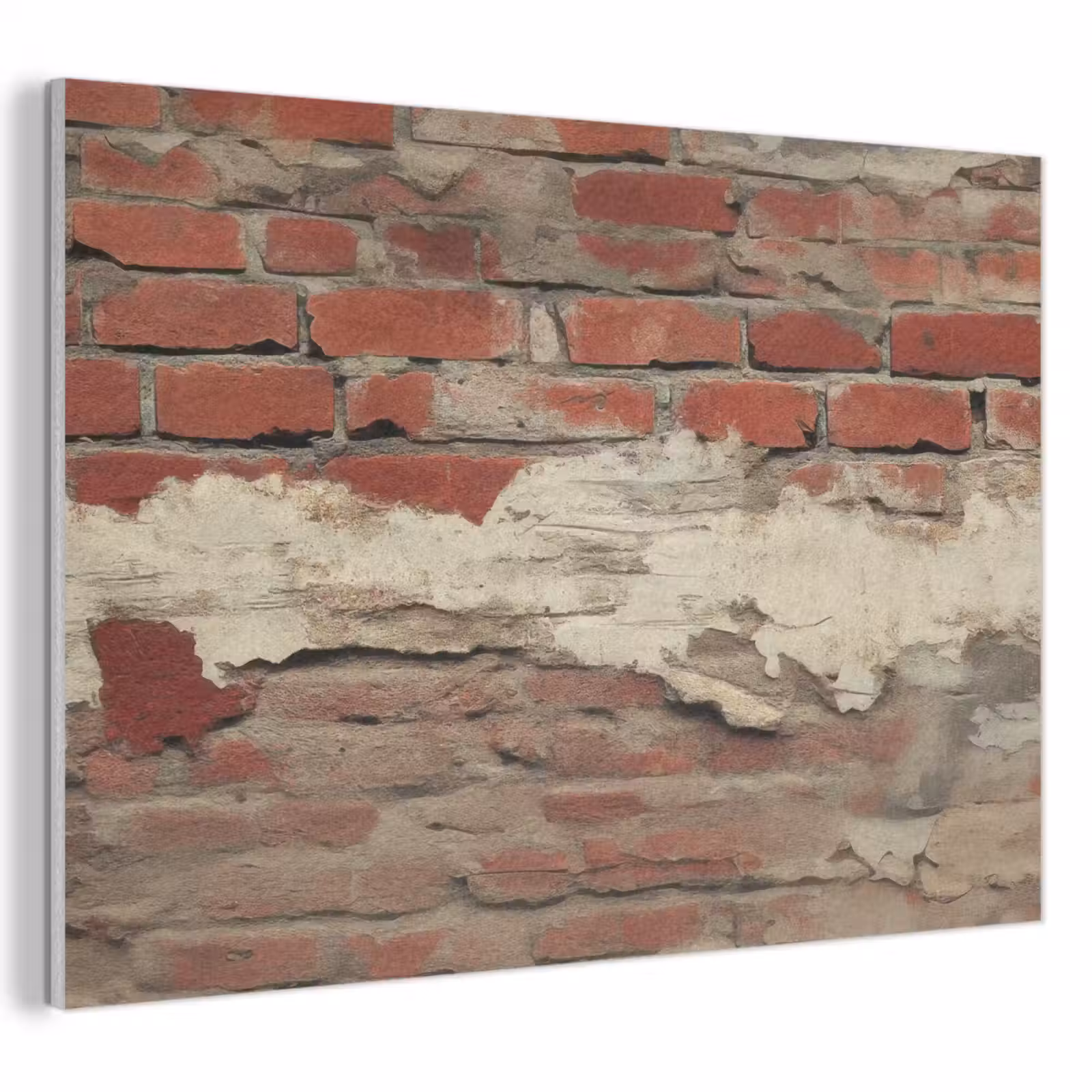 Akoestisch schilderij - Muur - Baksteen - Verweerd — 1