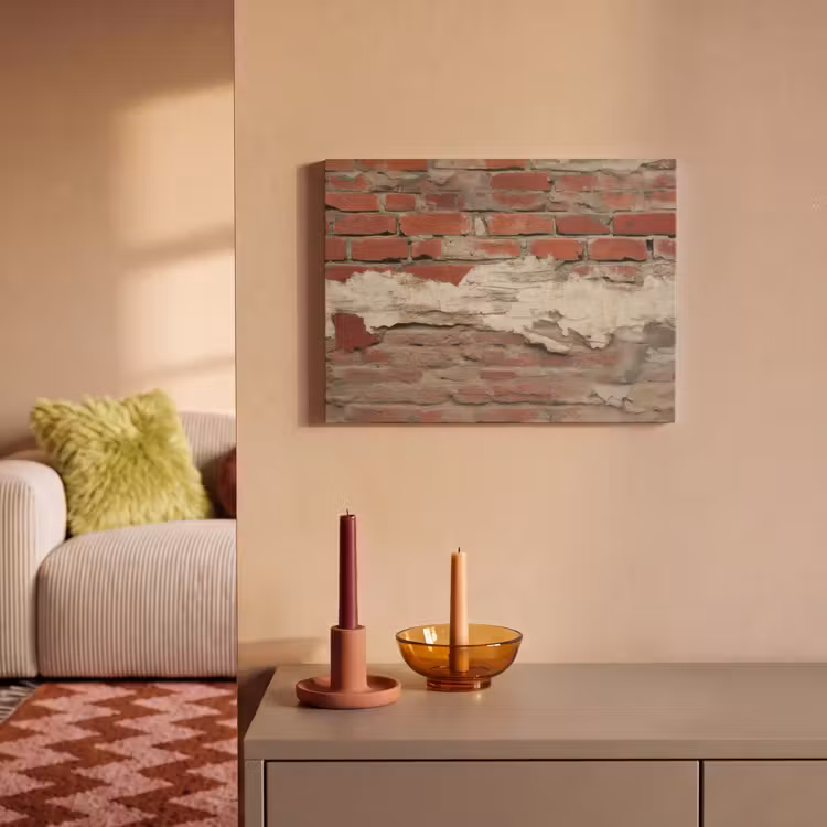 Akoestisch schilderij - Muur - Baksteen - Verweerd — 2