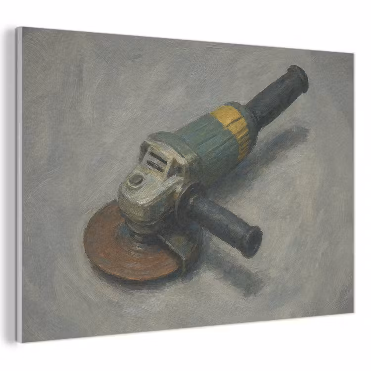 Akoestisch schilderij - Haakse slijper - Schilderij - Gereedschap — 1