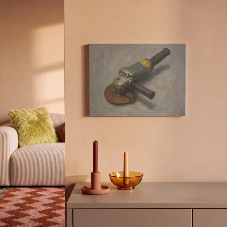 Akoestisch schilderij - Haakse slijper - Schilderij - Gereedschap — 2