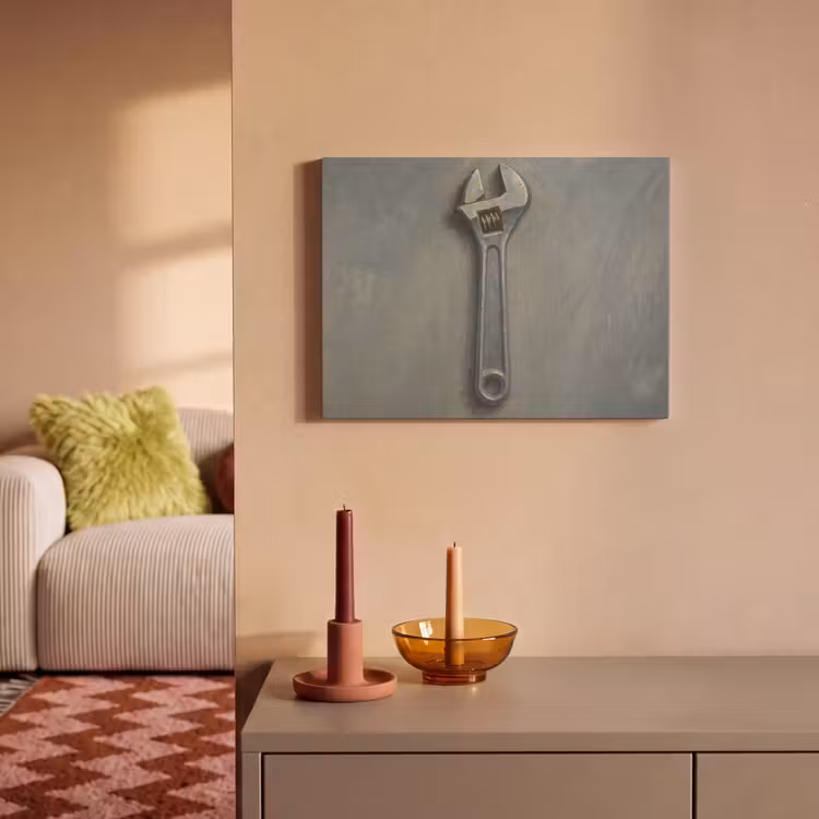 Akoestisch schilderij - Moersleutel - Gereedschap - Verf — 2