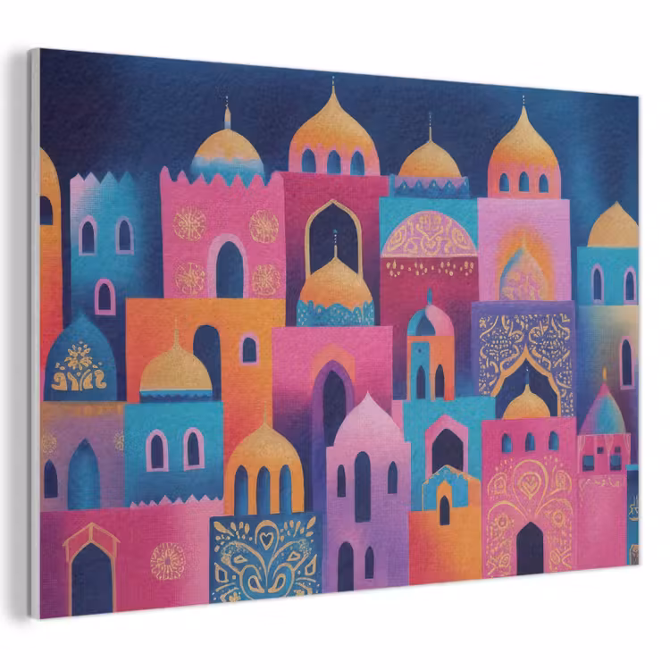 Akoestisch schilderij - Kleurrijk - Avond - Islamitisch — 1