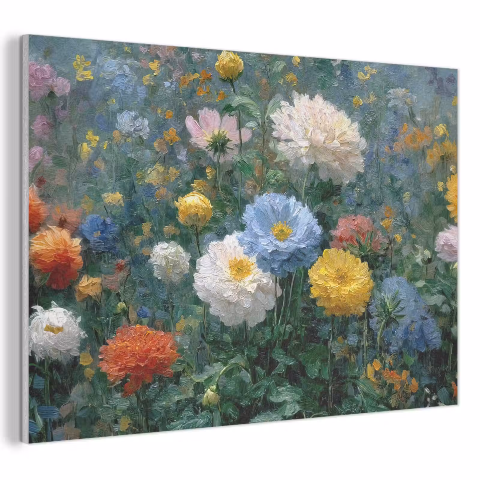 Akoestisch schilderij - Close-up - Veld - Bloemen - Kleurrijk — 1