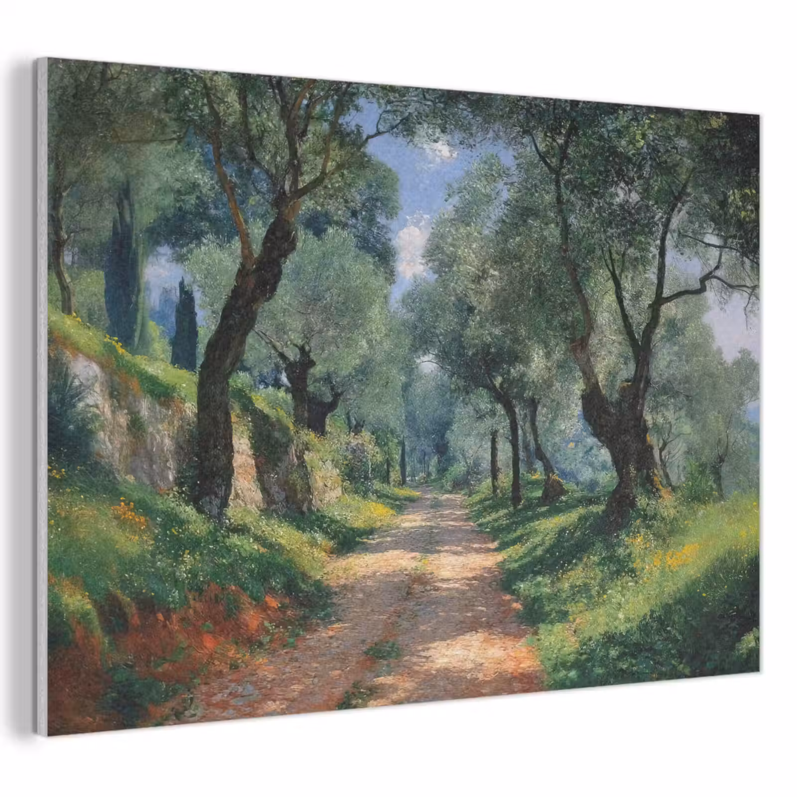 Akoestisch schilderij - Pad - Bomen - Schaduw - — 1