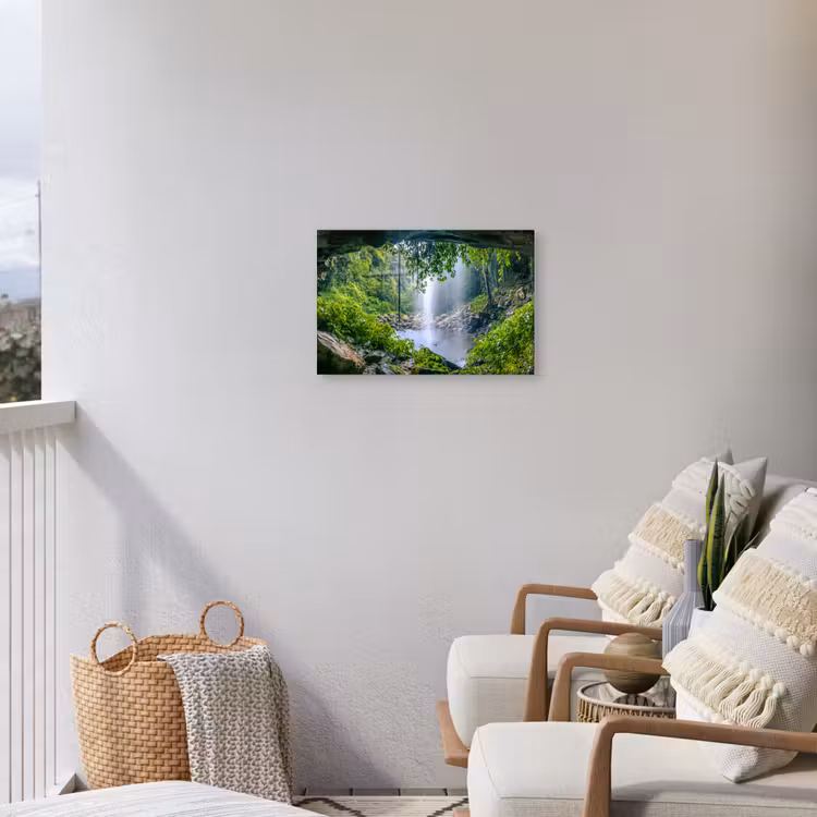 Buiten canvas - Jungle - Regenwoud - Water - Waterval - Planten — 4