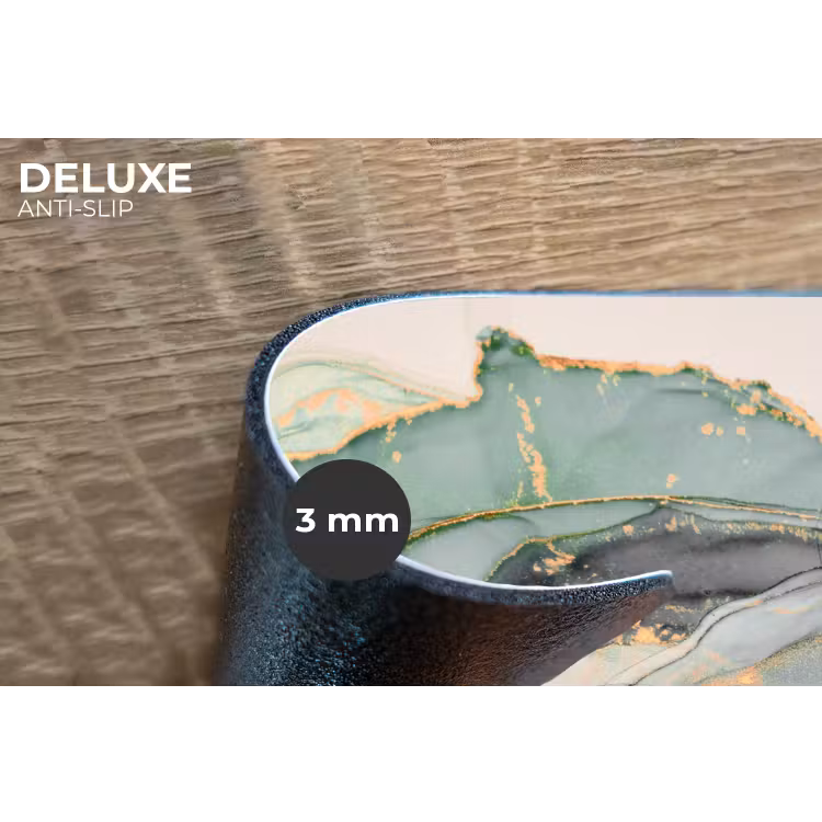 Placemat - 6 stuks - Goud - Marmer - Groen - luxe - Glitter - Marmerlook — 4