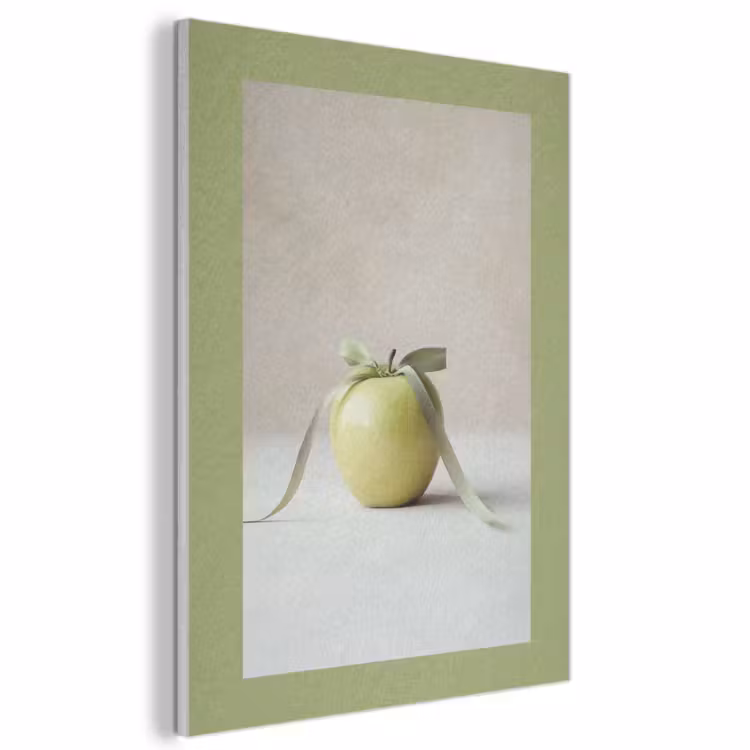 Akoestisch schilderij - Groen - Appel - Strikje — 1