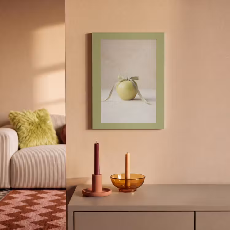Akoestisch schilderij - Groen - Appel - Strikje — 2