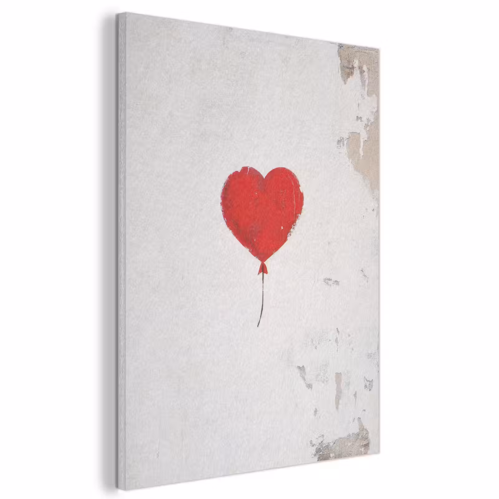 Akoestisch schilderij - Ballon - Rood - Hart — 1